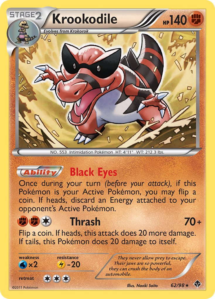 Krookodile Pokémon card