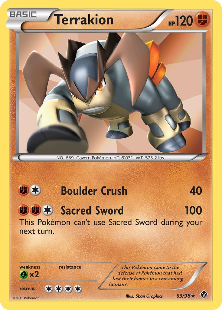 Terrakion Pokémon card