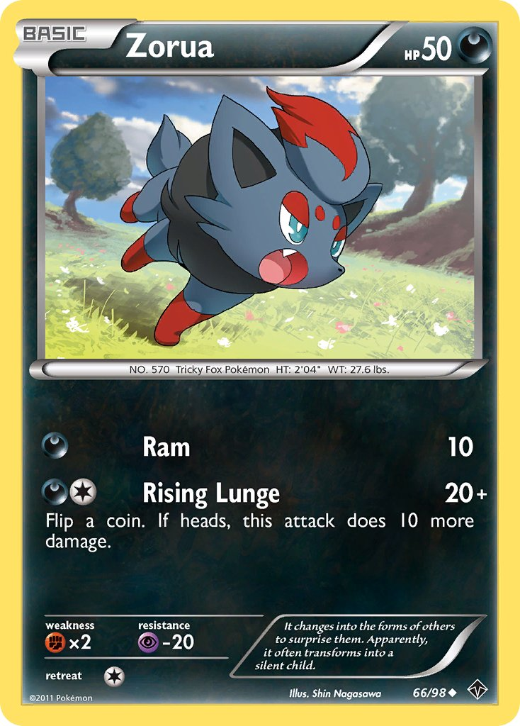 Zorua Pokémon card