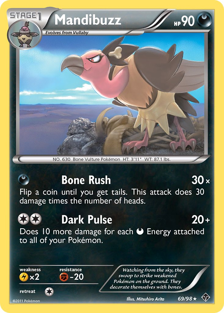 Mandibuzz Pokémon card