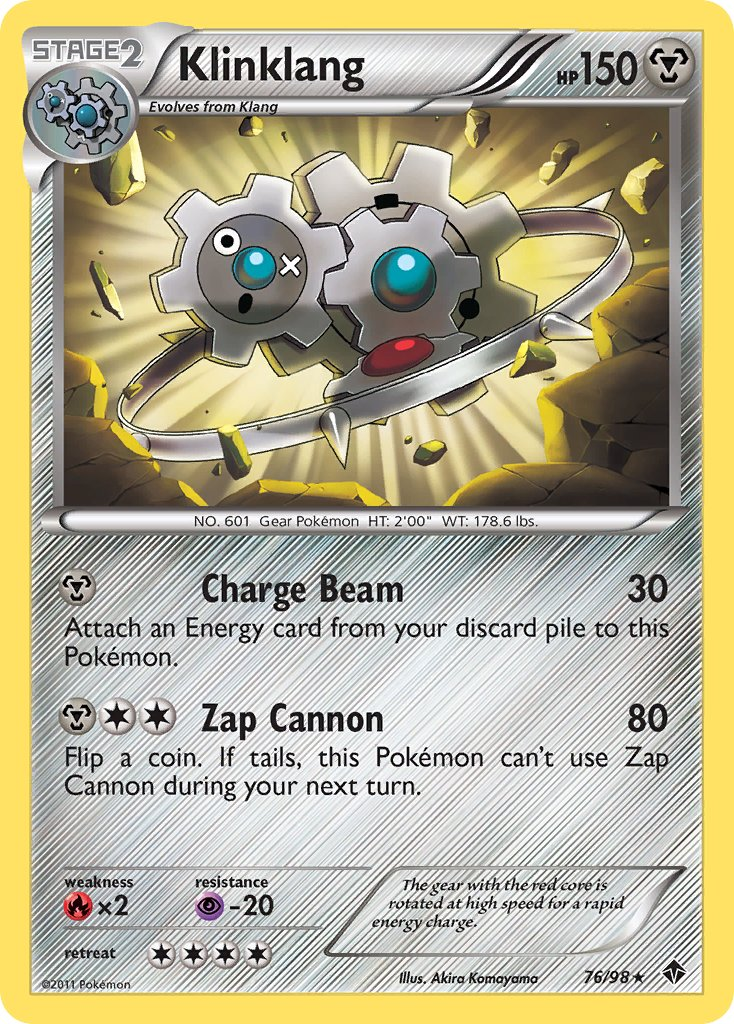 Klinklang Pokémon card