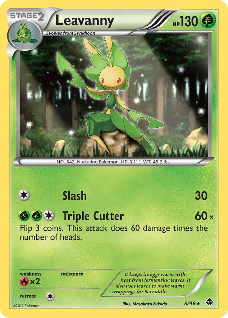 Leavanny Pokémon card