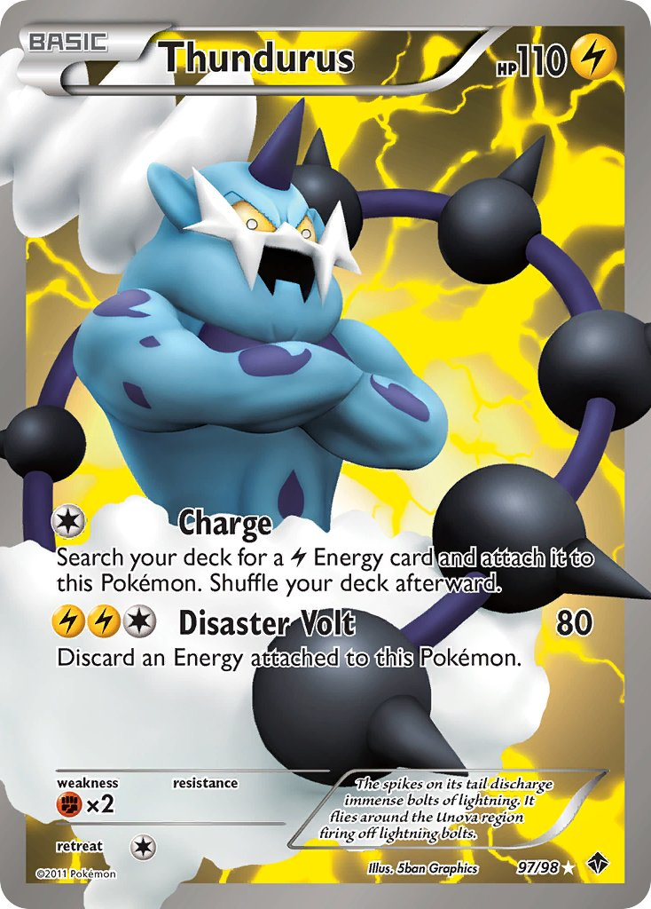 Thundurus Pokémon card