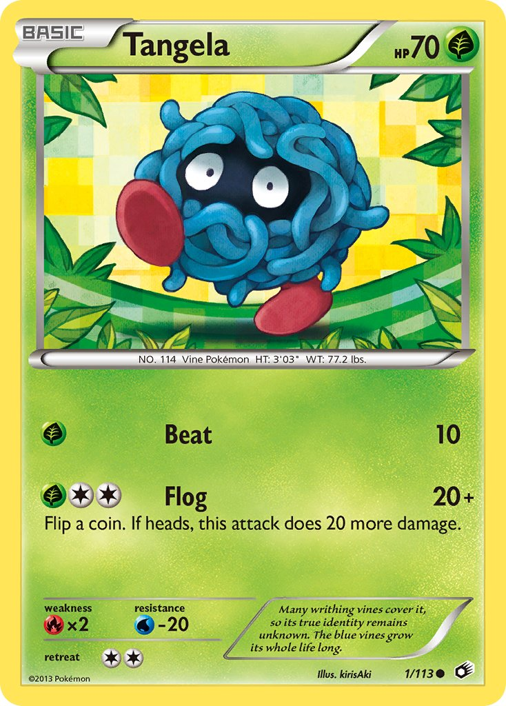 Tangela Pokémon card