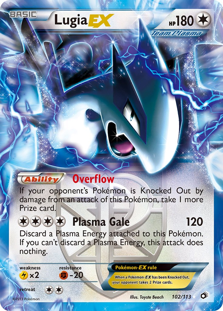 Lugia EX Pokémon card