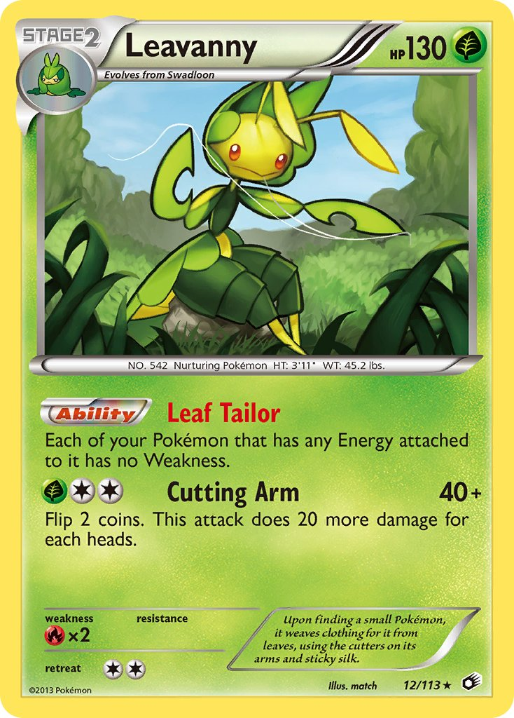 Leavanny Pokémon card