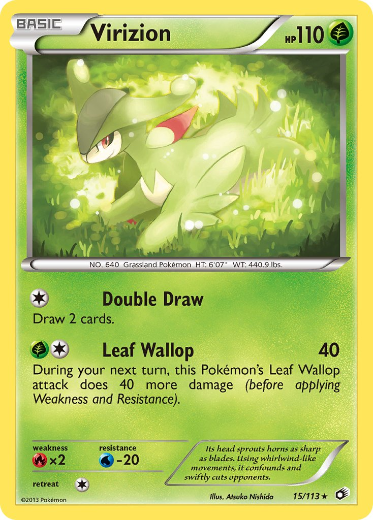 Virizion Pokémon card