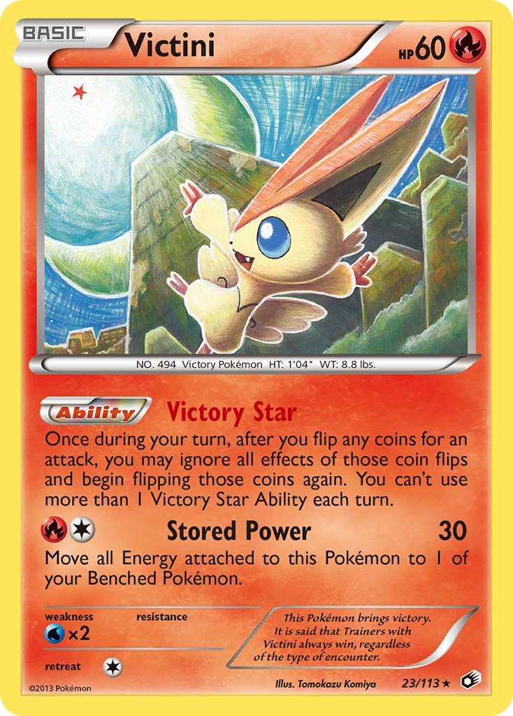 Victini Pokémon card