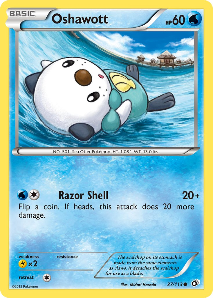 Oshawott Pokémon card