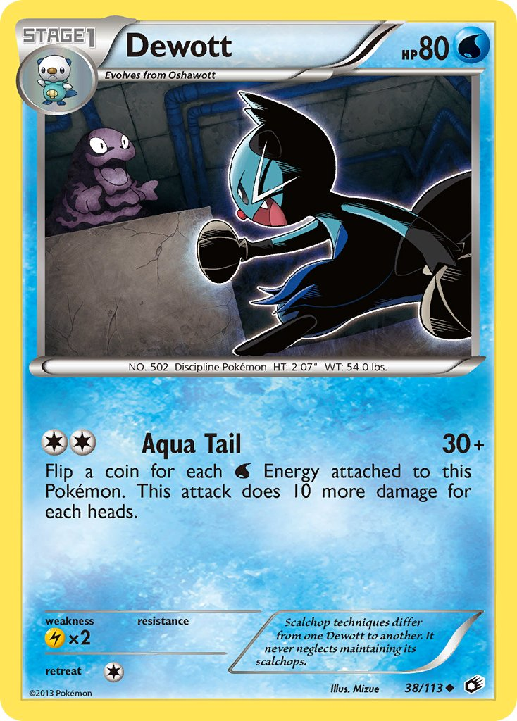 Dewott Pokémon card