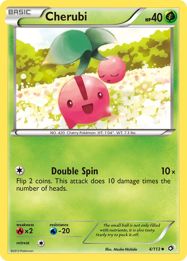 Cherubi Pokémon card