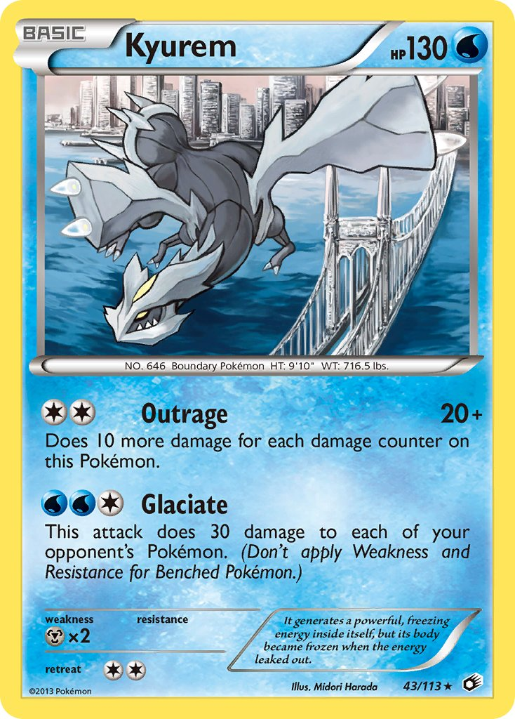 Kyurem Pokémon card