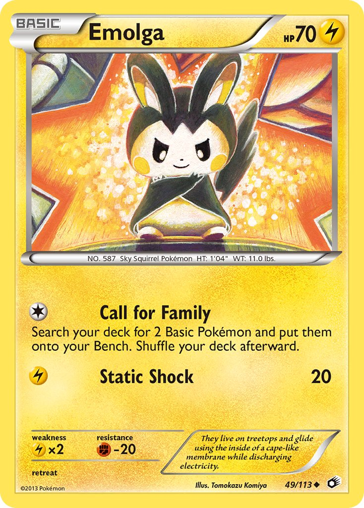 Emolga Pokémon card