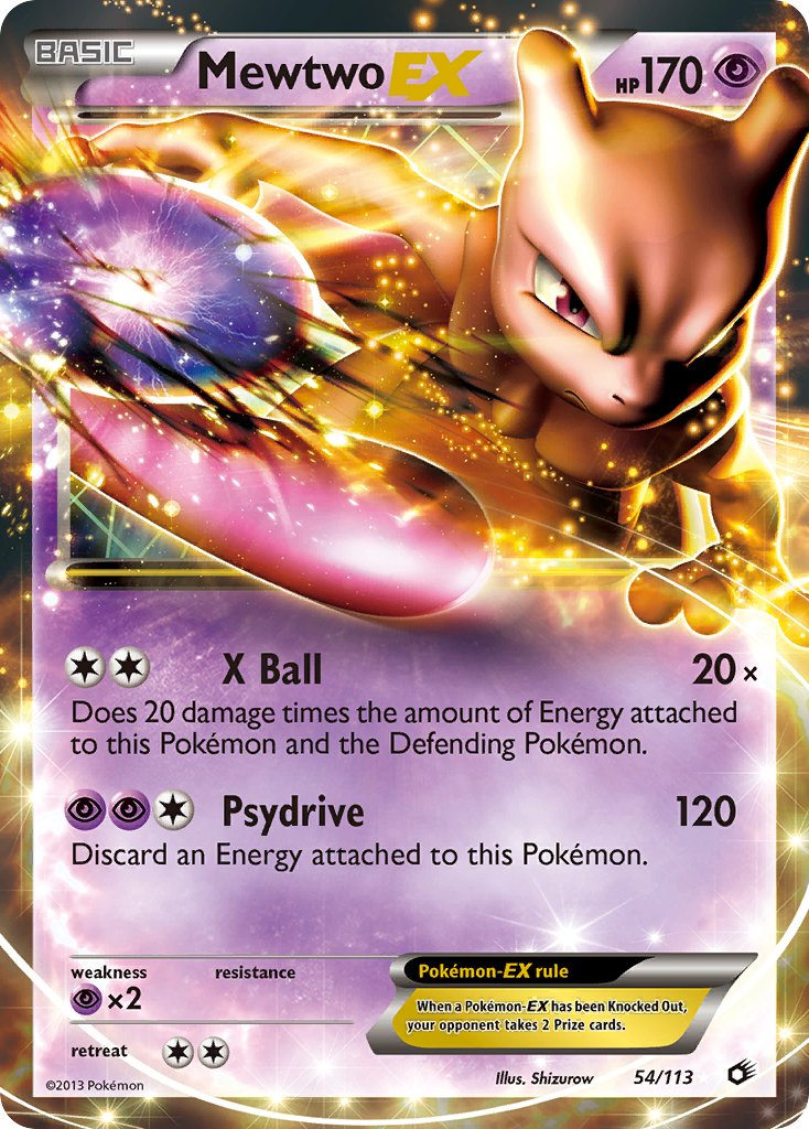 Mewtwo EX Pokémon card