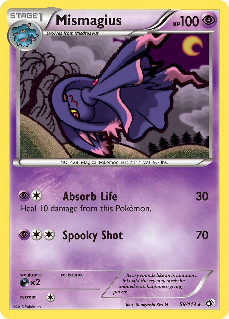 Mismagius Pokémon card