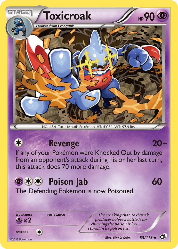 Toxicroak Pokémon card