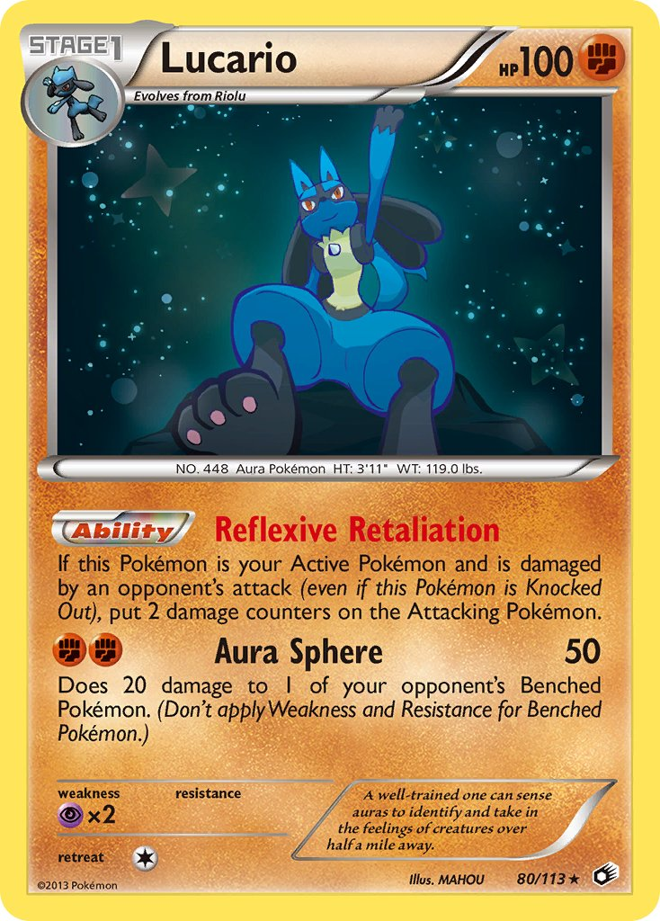 Lucario Pokémon card