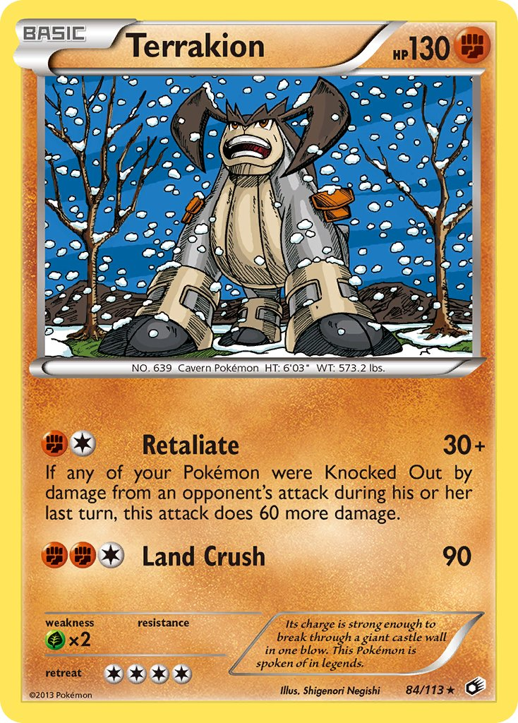 Terrakion Pokémon card