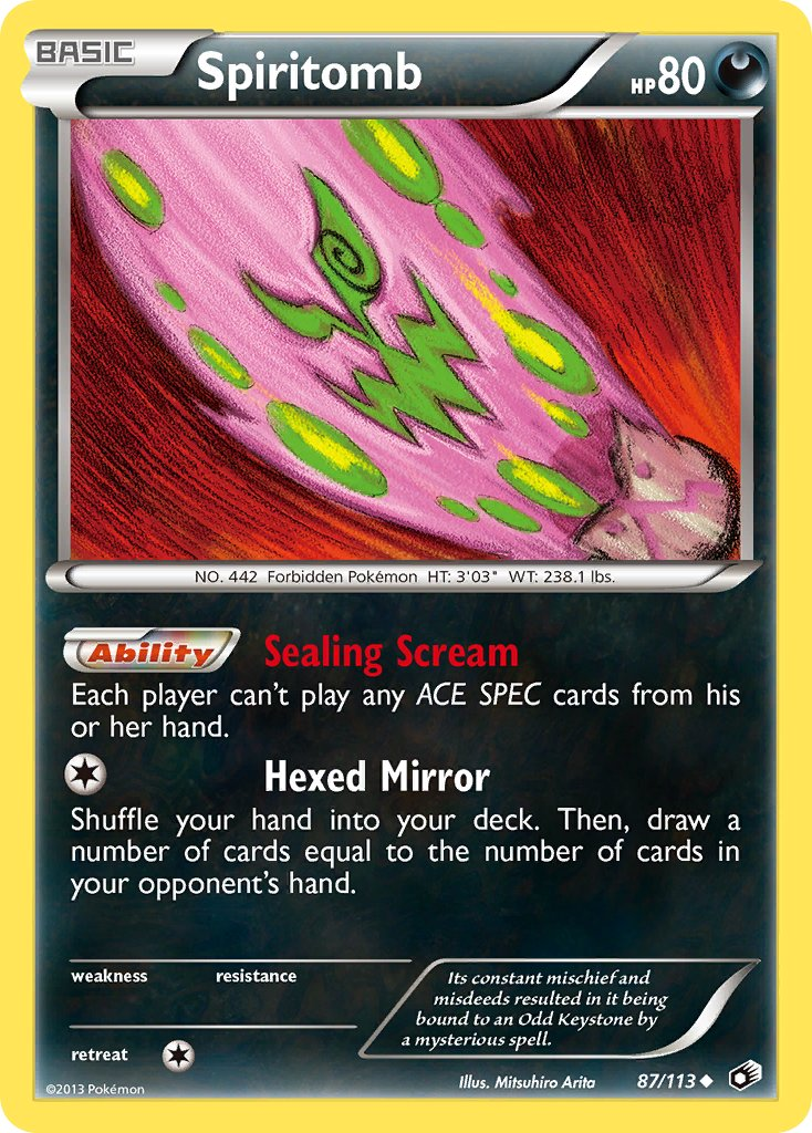 Spiritomb Pokémon card