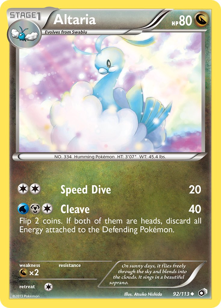 Altaria Pokémon card