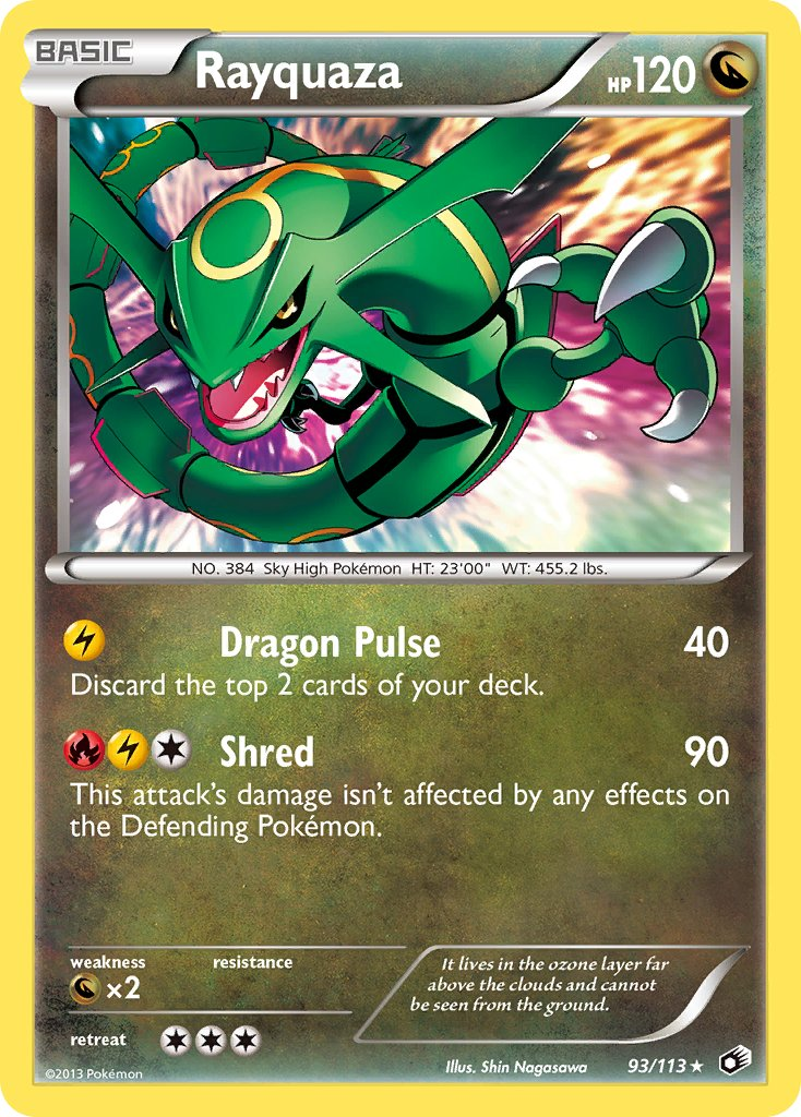 Rayquaza Pokémon card