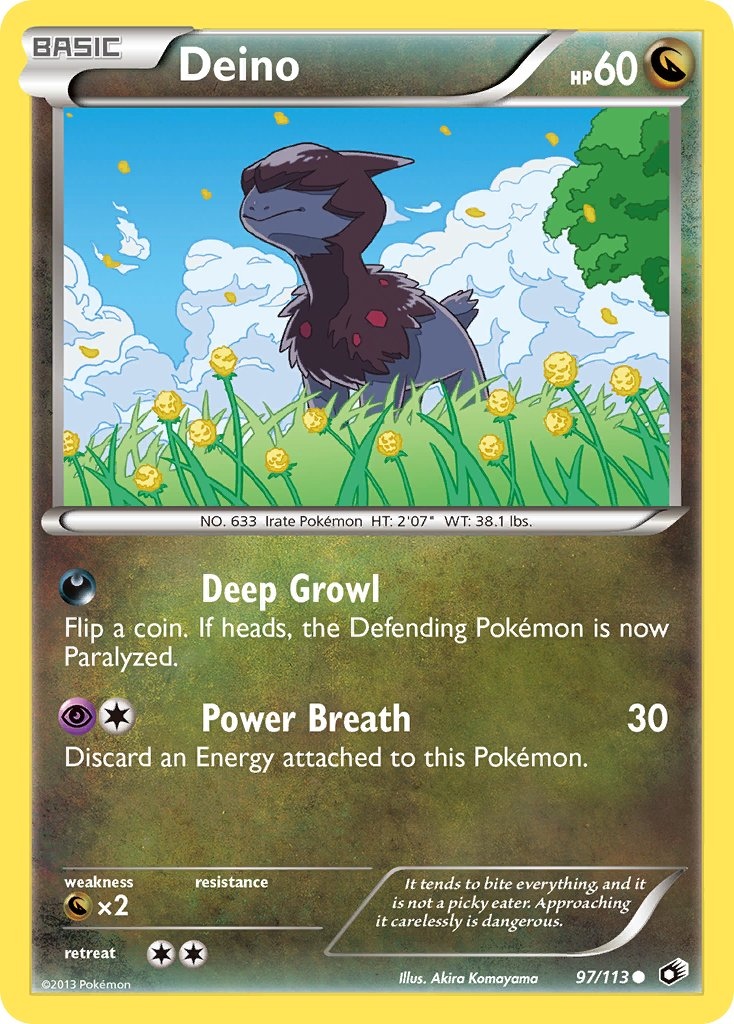 Deino Pokémon card