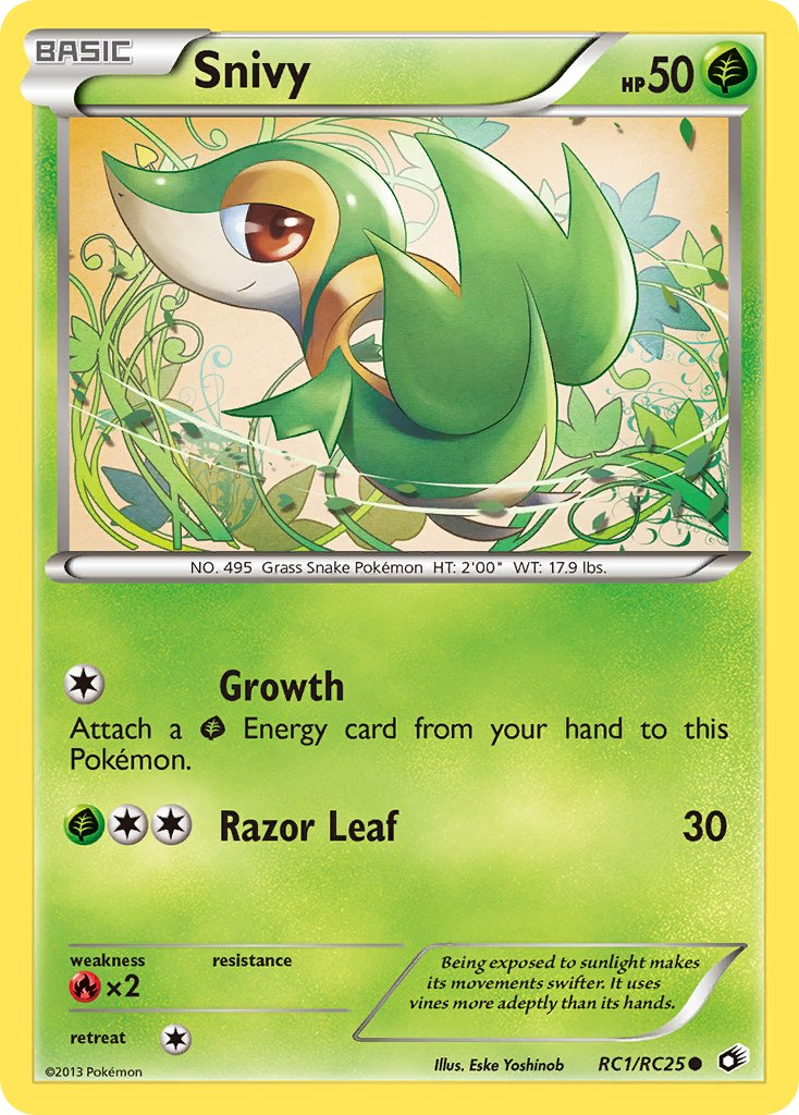 Snivy Pokémon card