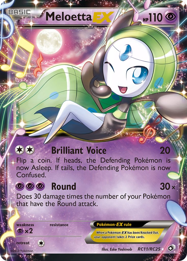 Meloetta EX Pokémon card