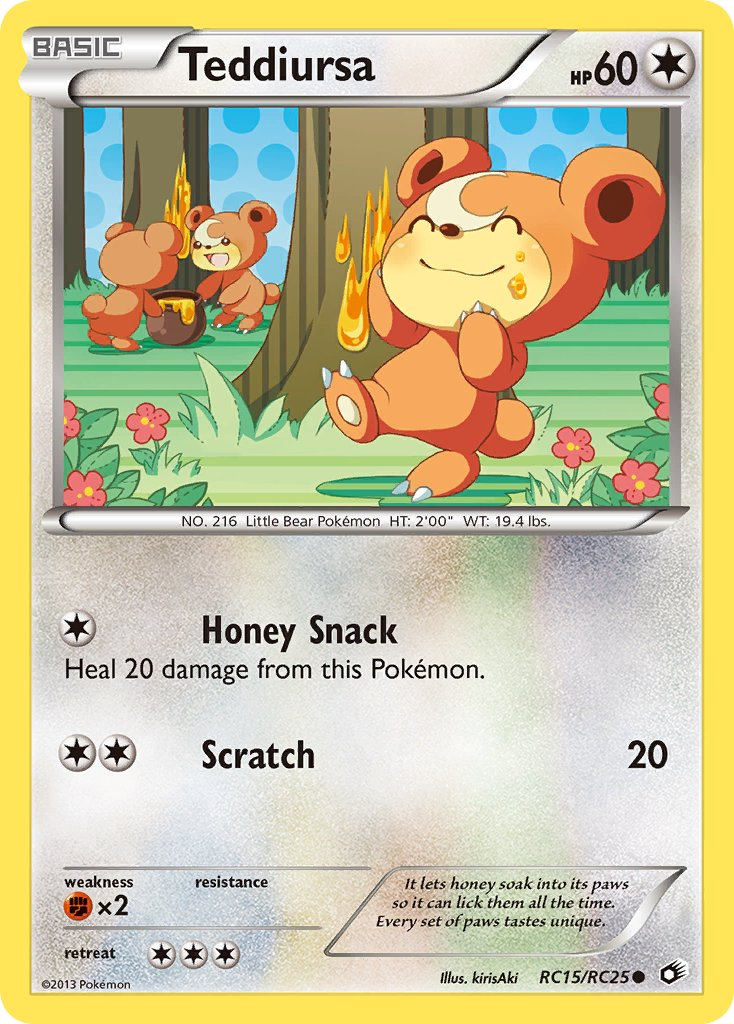 Teddiursa Pokémon card