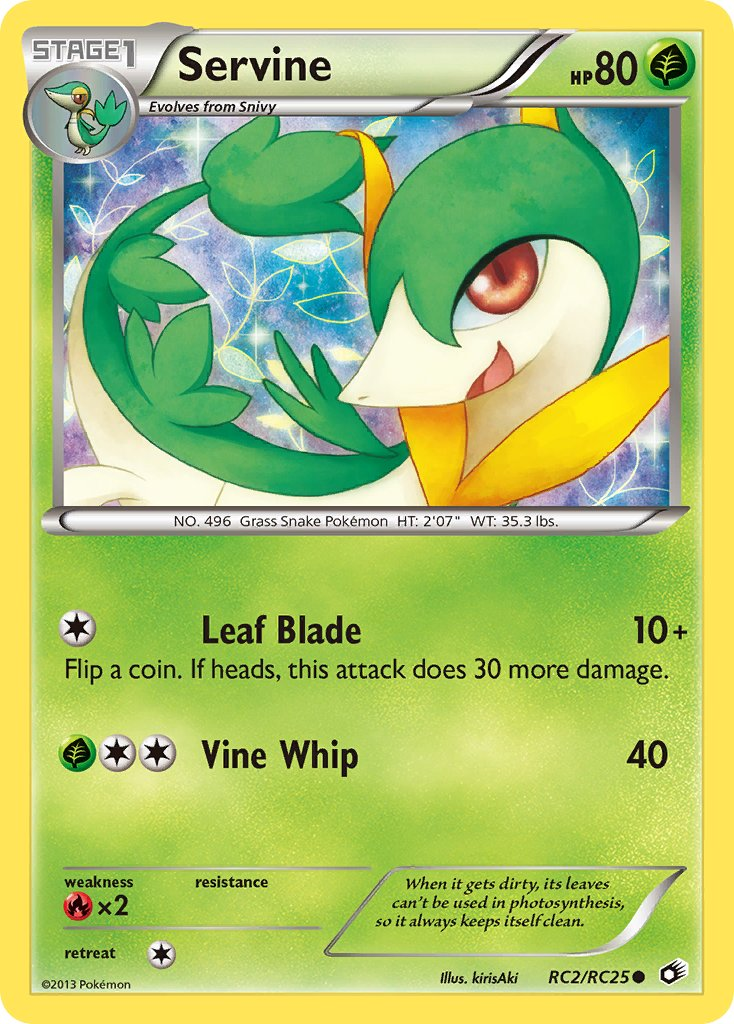 Servine Pokémon card