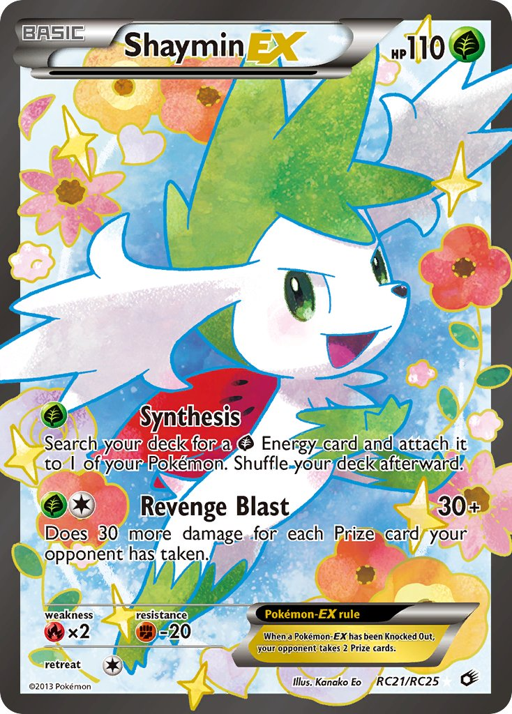 Shaymin EX Pokémon card