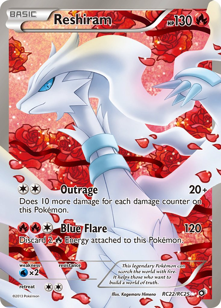 Reshiram Pokémon card