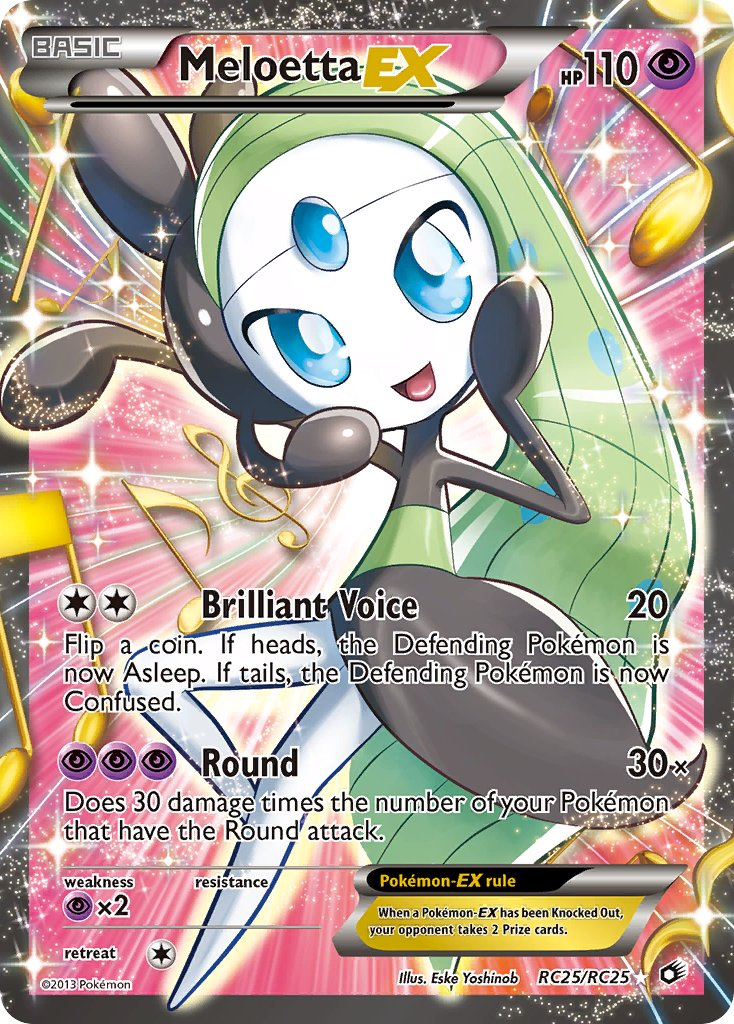 Meloetta EX Pokémon card