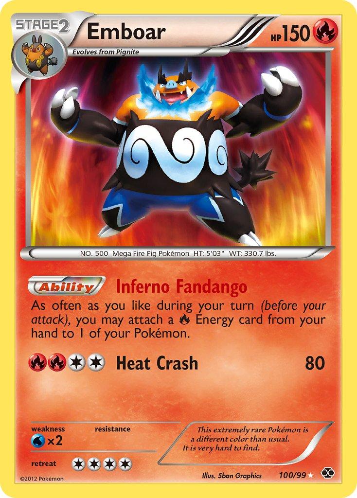 Emboar Pokémon card