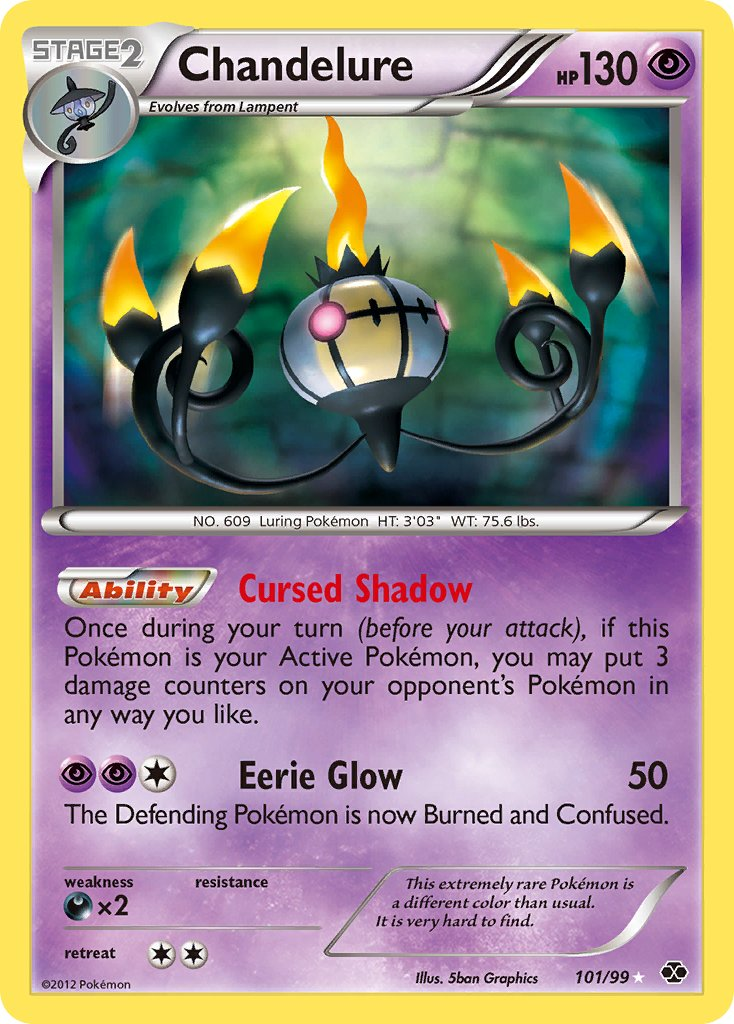 Chandelure Pokémon card
