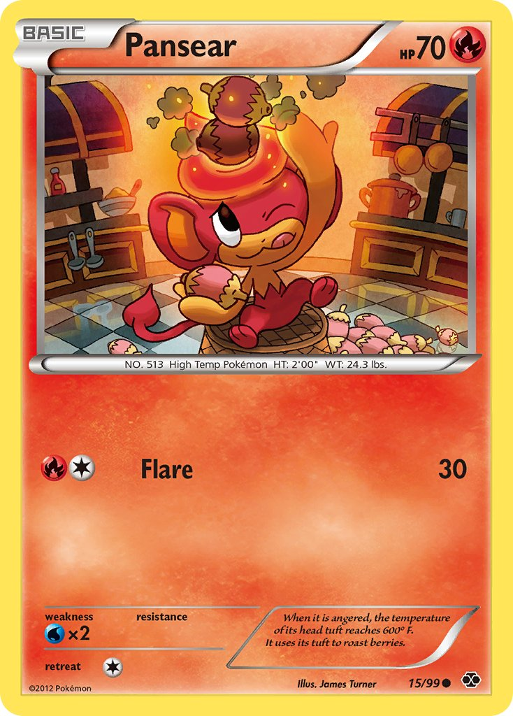 Pansear Pokémon card