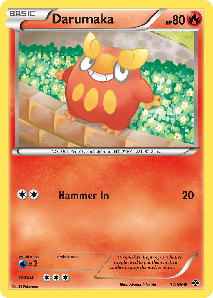 Darumaka Pokémon card