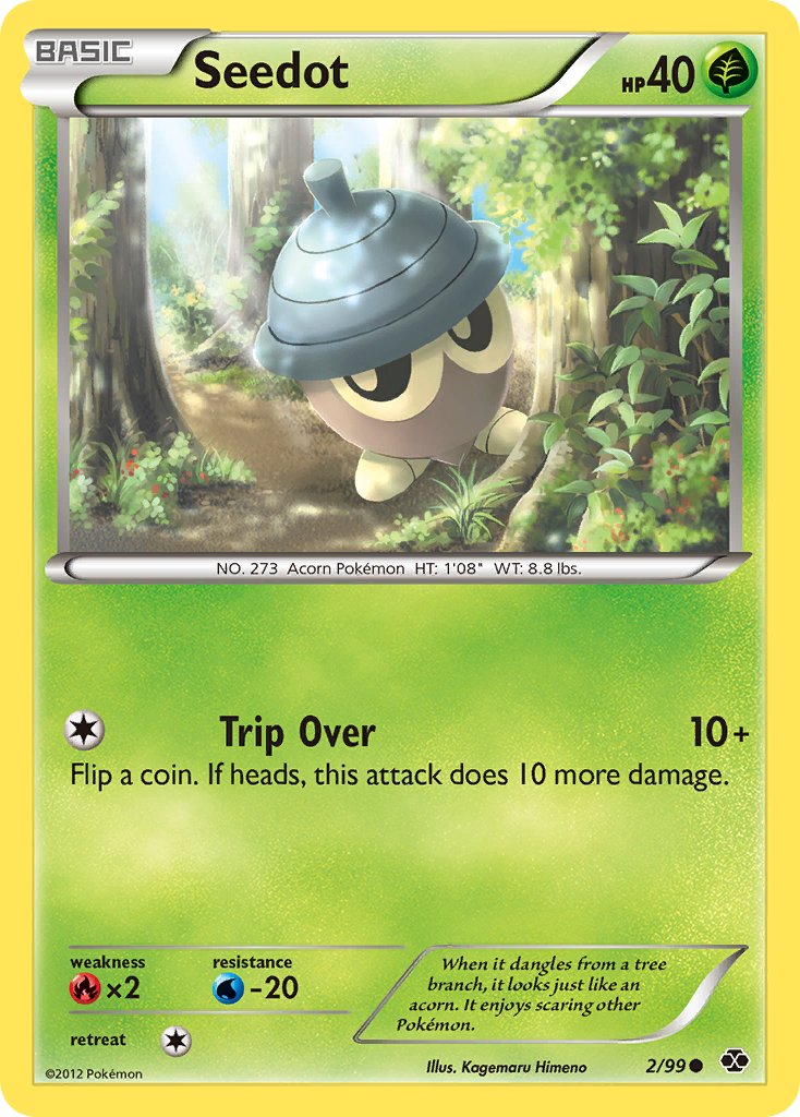 Seedot Pokémon card