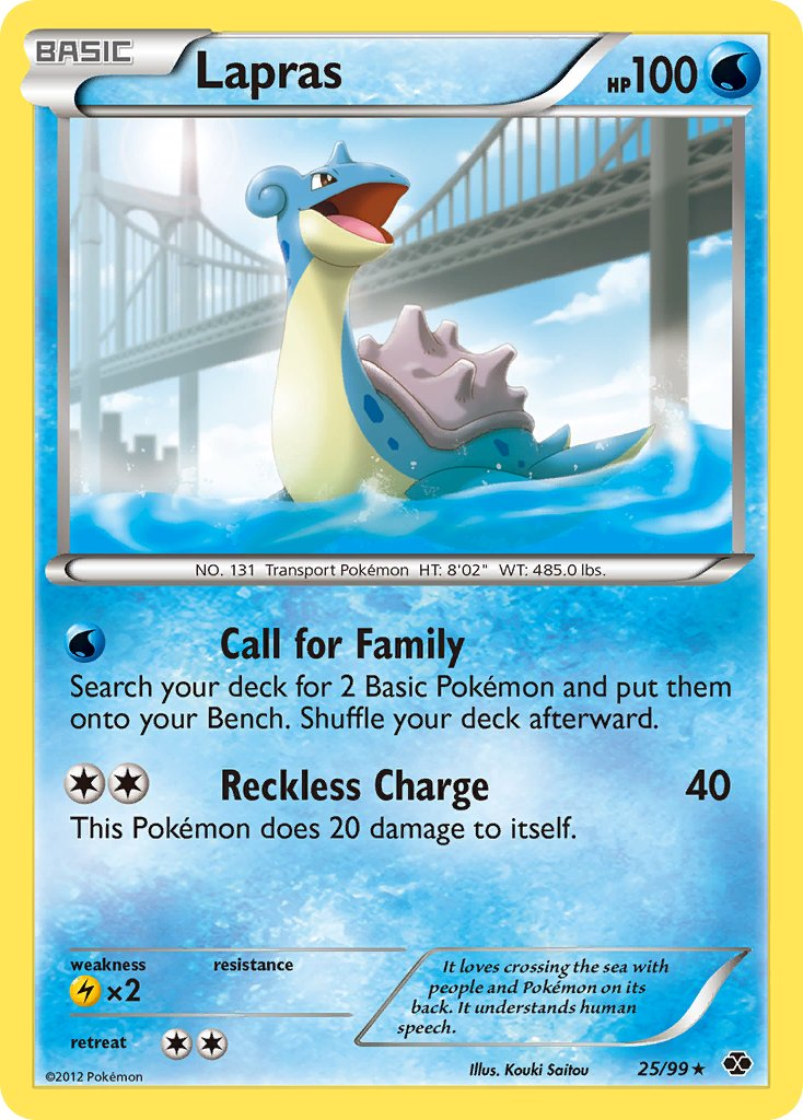 Lapras Pokémon card