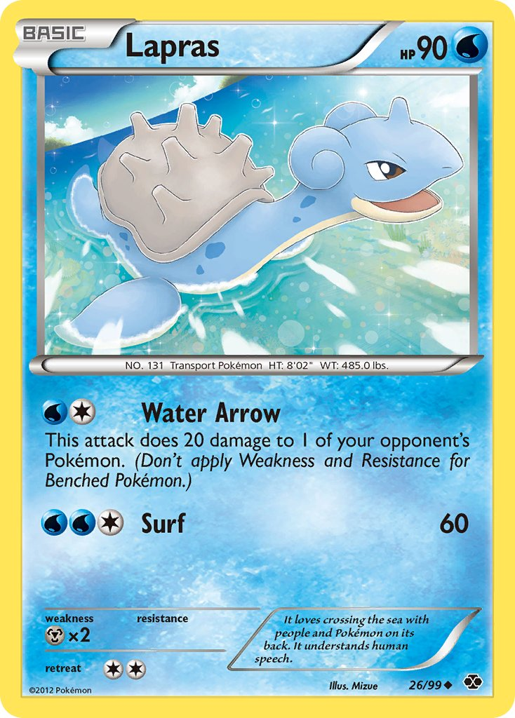 Lapras Pokémon card