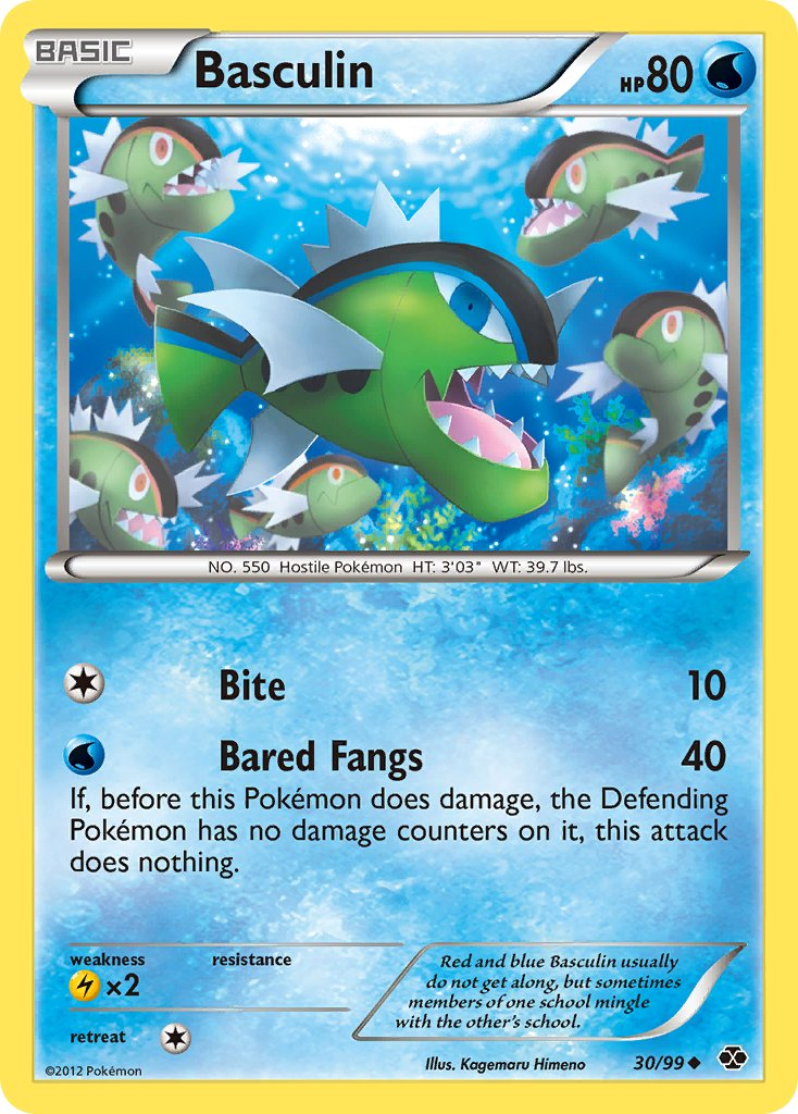 Basculin Pokémon card