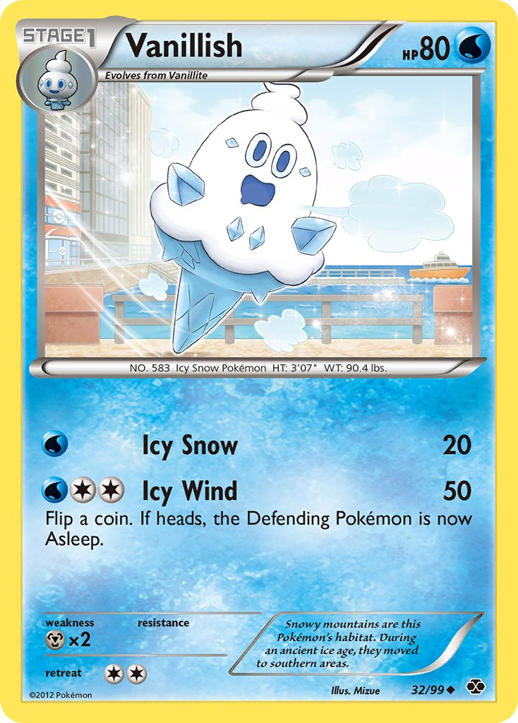 Vanillish Pokémon card
