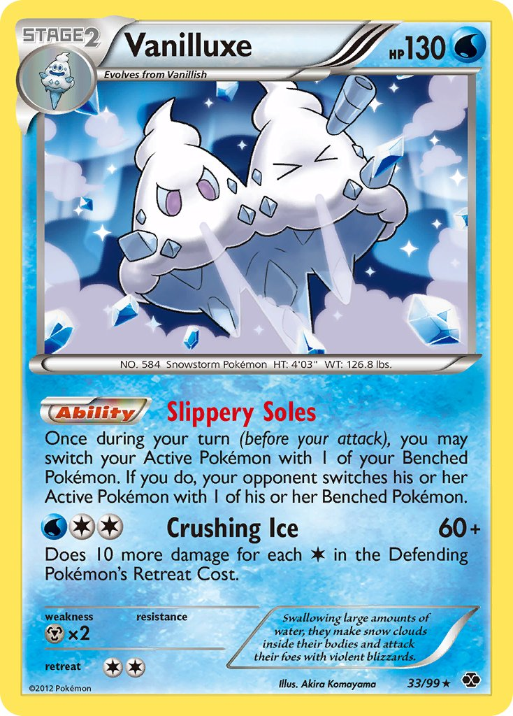 Vanilluxe Pokémon card