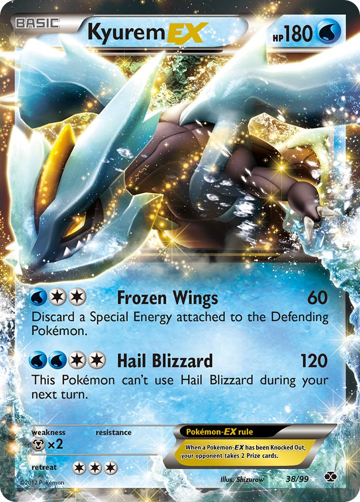 Kyurem EX Pokémon card