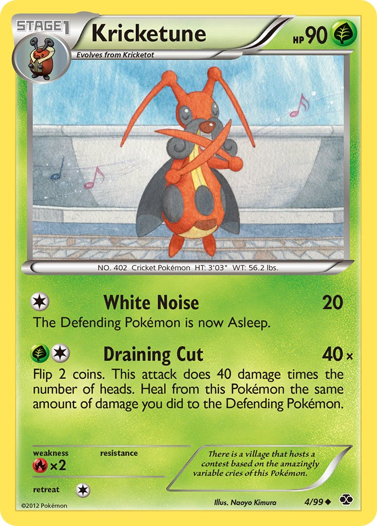 Kricketune Pokémon card