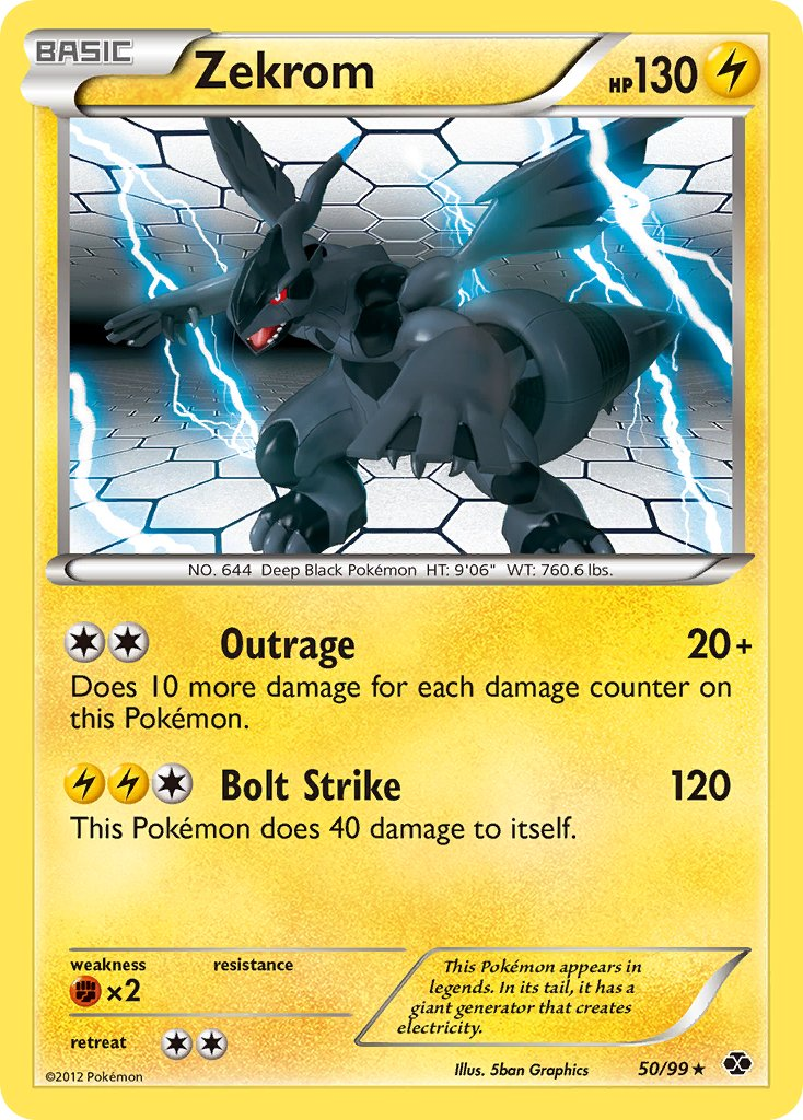 Zekrom Pokémon card