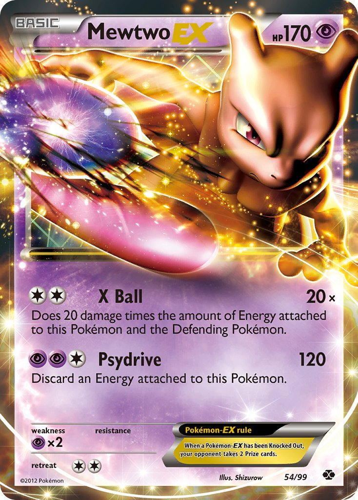 Mewtwo EX Pokémon card