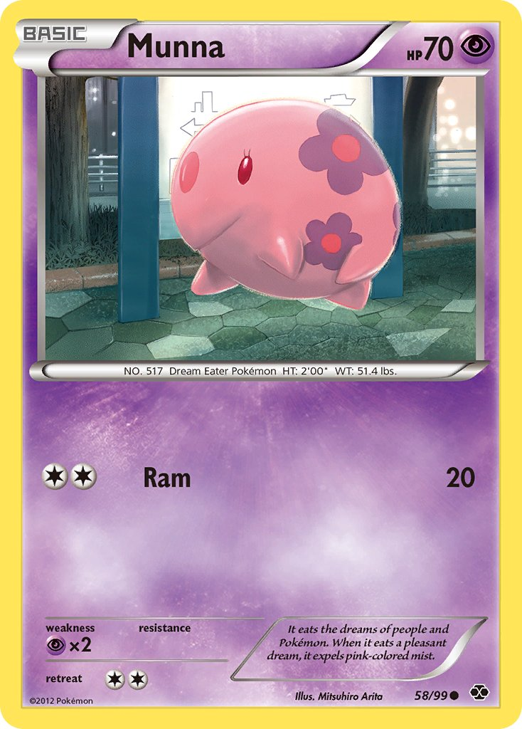 Munna Pokémon card