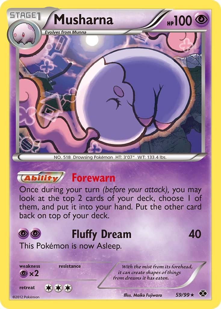 Musharna Pokémon card