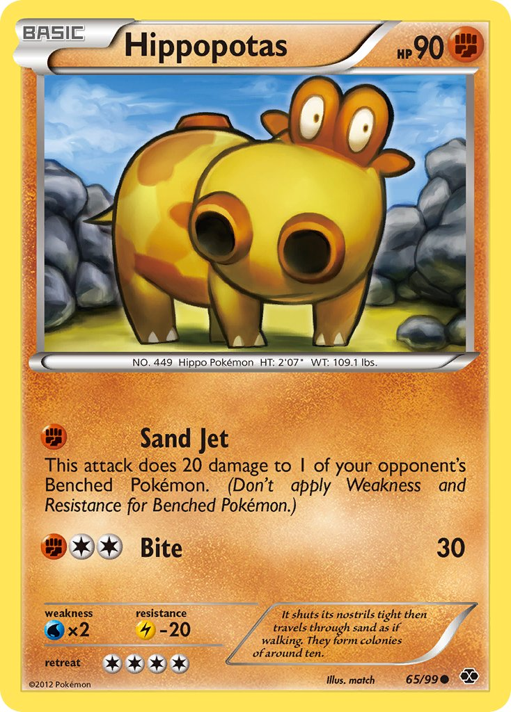 Hippopotas Pokémon card